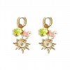 Pendientes Aro  Acero Sol Dorado Club Spice