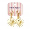 Pendientes Aro  Acero Corazon Llamas Club Spice