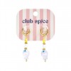 Pendientes Aro  Acero Mini Pez Lila  Club Spice