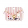 Pulsera Dijes Cordon Rosa Club Spice