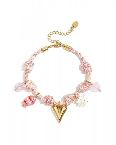 Pulsera Dijes Cordon Rosa Club Spice