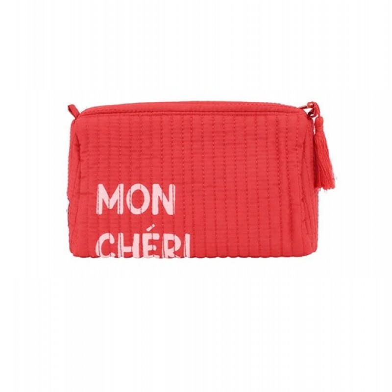 Bolsa Maquillaje Mon Cheri Rojo Grande Gimme