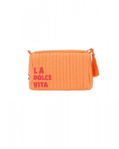 Bolsa Maquillaje La Dolce Naranja Grande Gimme
