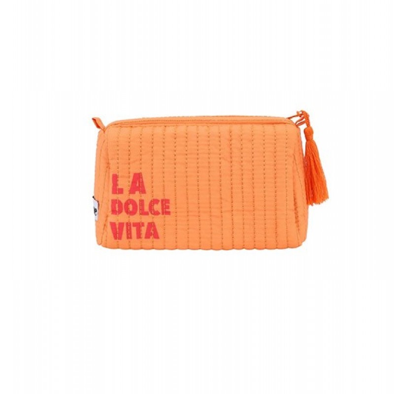 Bolsa Maquillaje La Dolce Naranja Grande Gimme