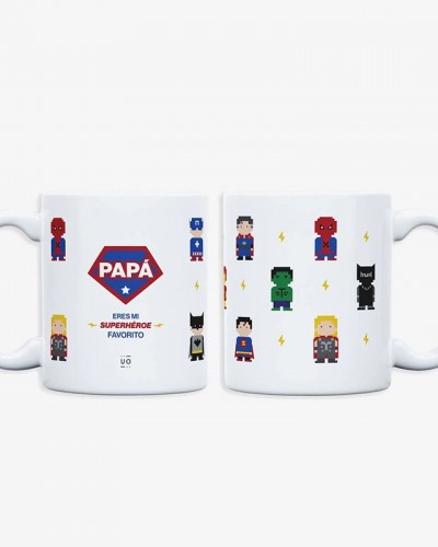 Taza Papa, mi superheroe favo UO