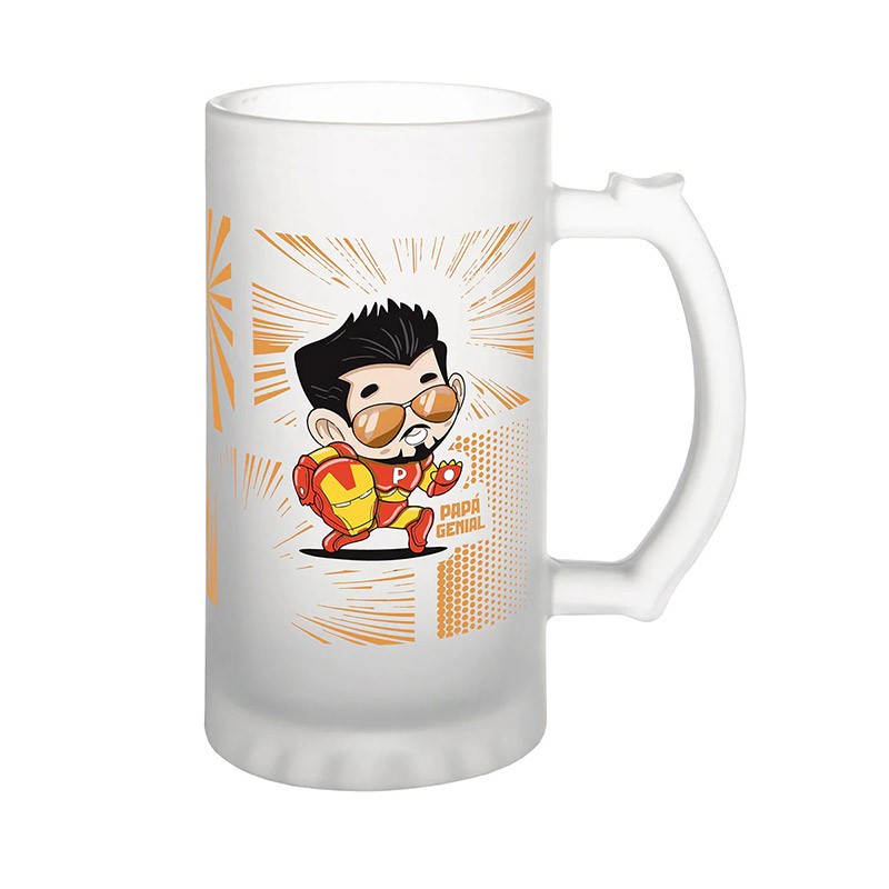 Jarra Cerveza Papa Iron Man Lovely Story