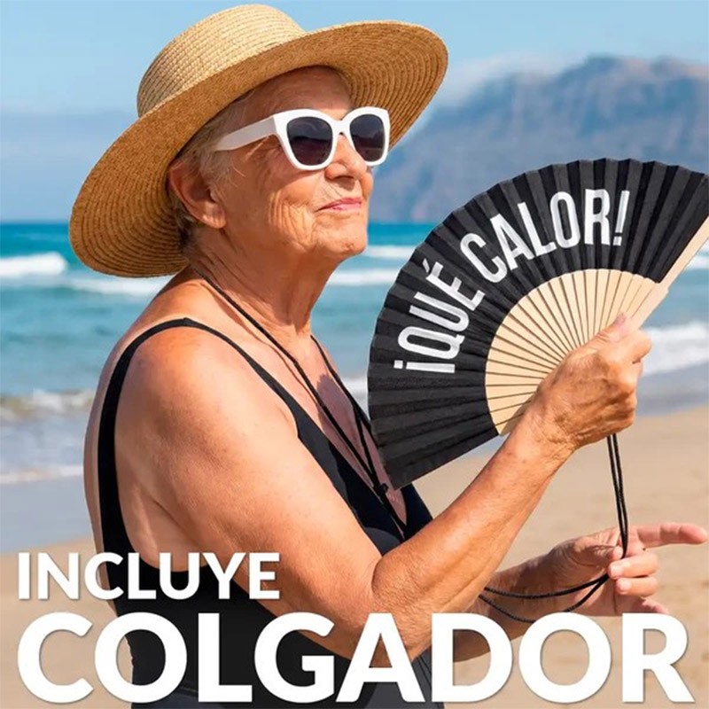 Abanico Que Calor Negro Fisura