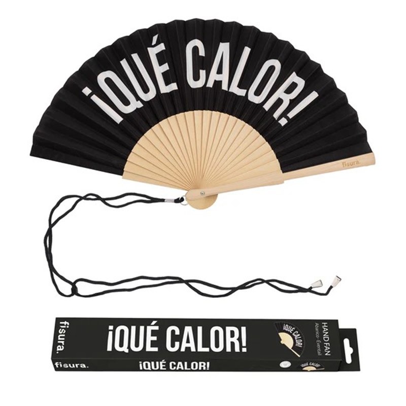 Abanico Que Calor Negro Fisura