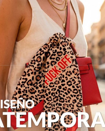 Bandana Fuck Off Leopardo Fisura