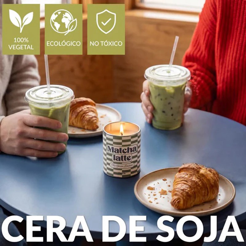 Vela metal lata Matcha Latte Fisura
