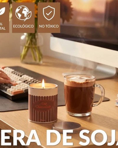 Vela metal lata Hot Chocolate Fisura