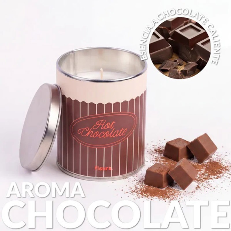 Vela metal lata Hot Chocolate Fisura