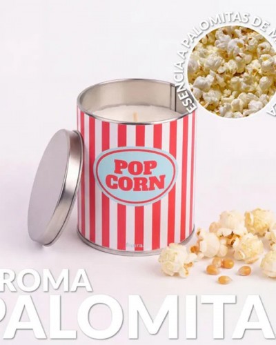 Vela metal lata Pop Corn Fisura