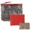 Neceser Triple Leopardo Fisura