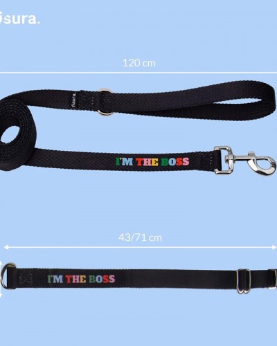 Pack Collar Correa Im the Boss L Fisura Pack Collar Correa Im the Boss L Fisura