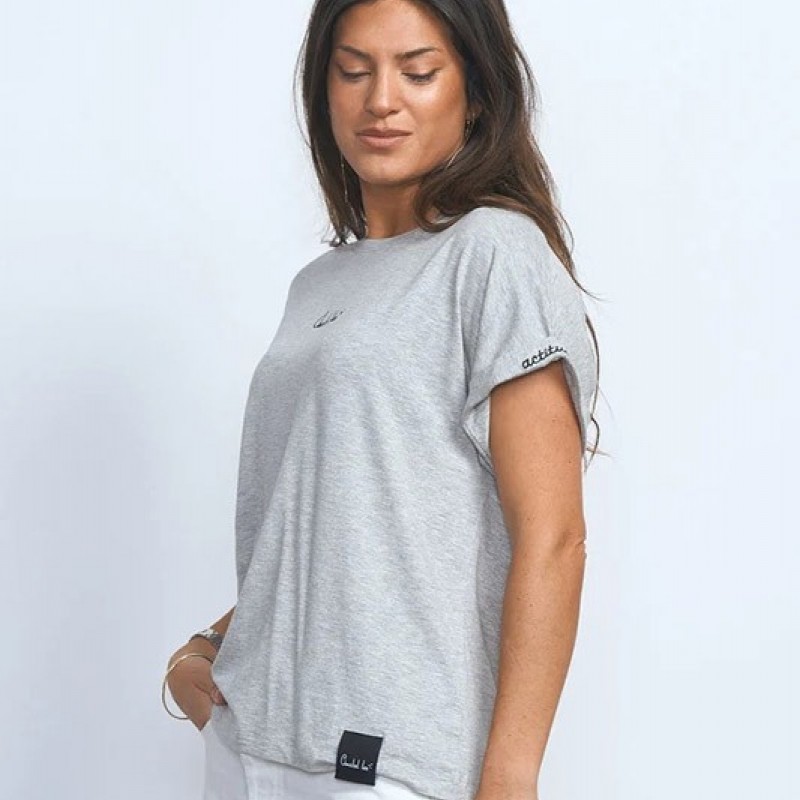 Camiseta Basica Gris Anabel Lee