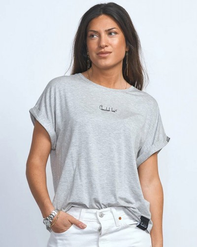 Camiseta Basica Gris Anabel Lee