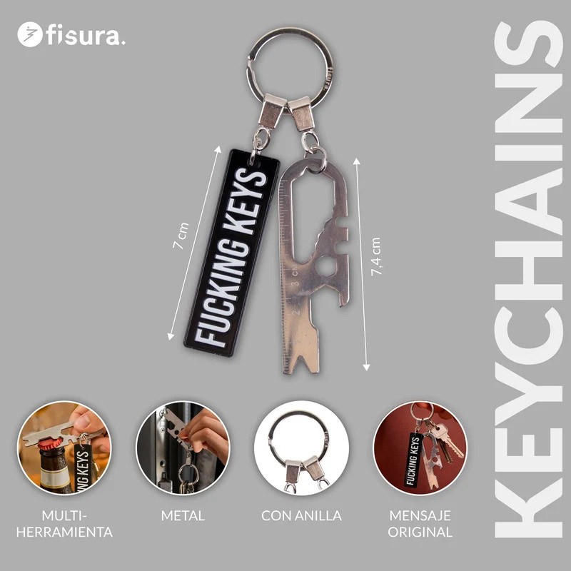 Llavero multiherramientas fucking keys Fisura Llavero multiherramientas fucking keys Fisura