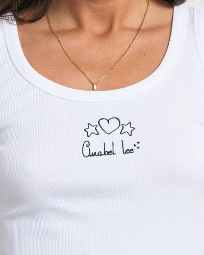 Top Tirantes Basico Blanco Anabel Lee