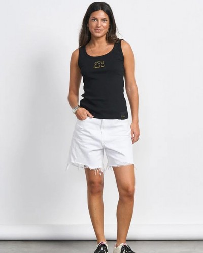 Top Tirantes Basico Negro  Anabel Lee