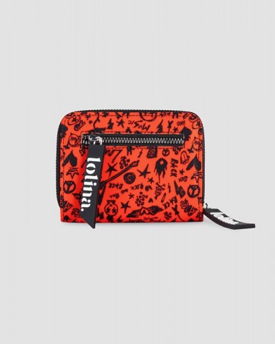 Cartera Pequeña Rock rojo lolina