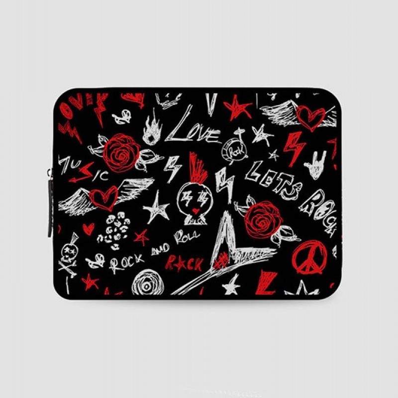 Funda portatil  Rock negro lolina
