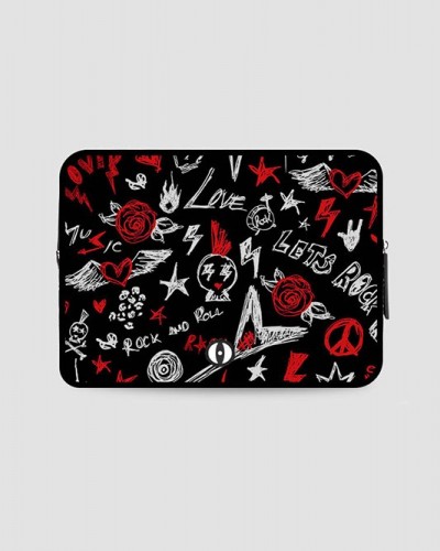 Funda portatil  Rock negro lolina