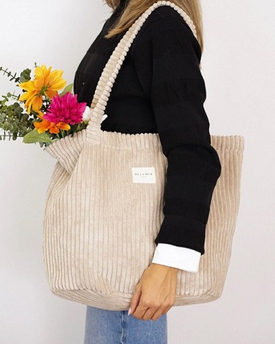 Shopper Cremallera Moka De La Mur Shopper Cremallera Moka De La Mur