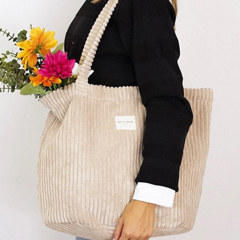 Shopper Cremallera Moka De La Mur