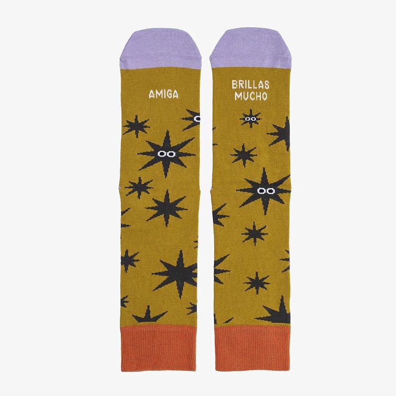 Calcetines Amiga Brillas Mucho Mostaza UO Calcetines Amiga Brillas Mucho Mostaza UO