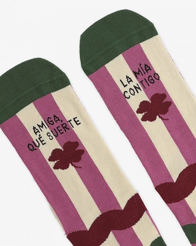 Calcetines Amiga Que Suerte La Mia Contigo UO Calcetines Amiga Que Suerte La Mia Contigo UO