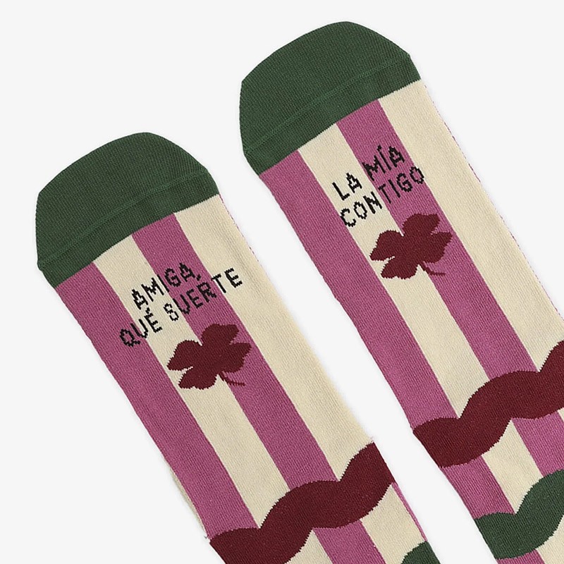 Calcetines Amiga Que Suerte La Mia Contigo UO
